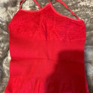 red cashmere t-shirt